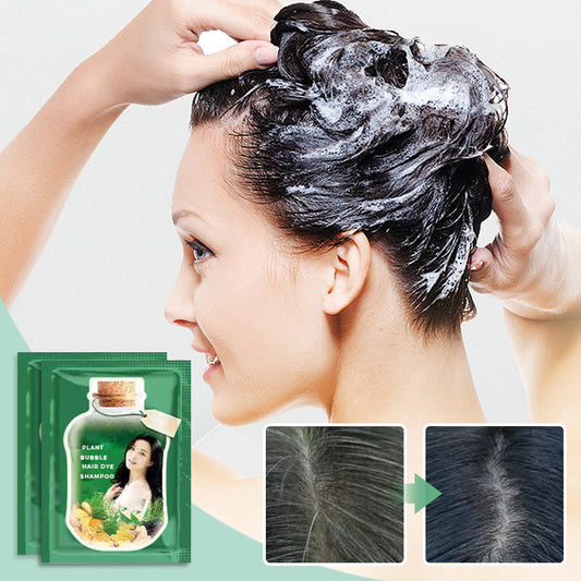 10PCS Pflanze Blase Haarfärbemittel Shampoo！